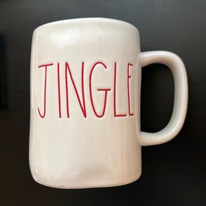 Rae Dunn Christmas “Jingle” Mug in White